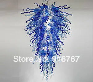 

LR197-Free Shipping Chain Hanging Long Chandelier Lighting Fixture Glass