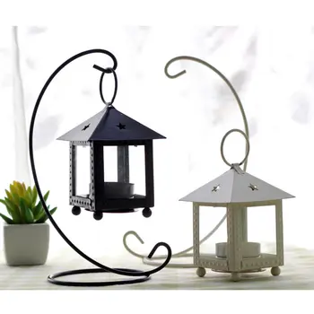 

Moroccan Decor Candlestick Romantic Sconce Candle Holder Light Holder Wedding Decor Vintage Stand Lantern Iron Crafts Gifts