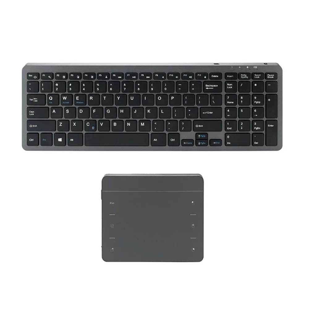 

Universal Tablet Wirless Bluetooth Ultra-thin 99 Keys Keyboard with Touch Pad Support for iOS Android Windows