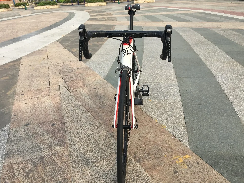 Cheap TAIWAN brand FASTERWAY burnt orange with sliver carbon Road Complete Bike 22 Speed R8000 Groupset Bicycle D brake 49/52/54/56/58 17
