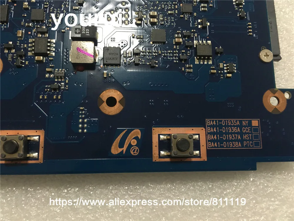 Yourui для Q470 ноутбук для материнская плата BA92-10581A BA92-10581B BA41-01935A DDR3 разъем 989