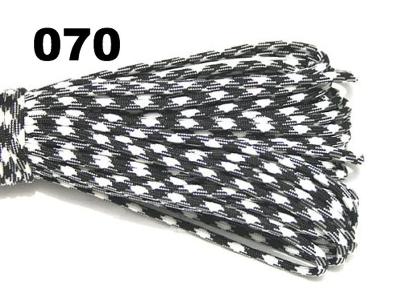 7 ألوان 25/50/100/قدم Paracord في 550 المظلة الحبل الحبل حبل مل المواصفات النوع الثالث 7 حبلا تسلق التخييم بقاء المعدات