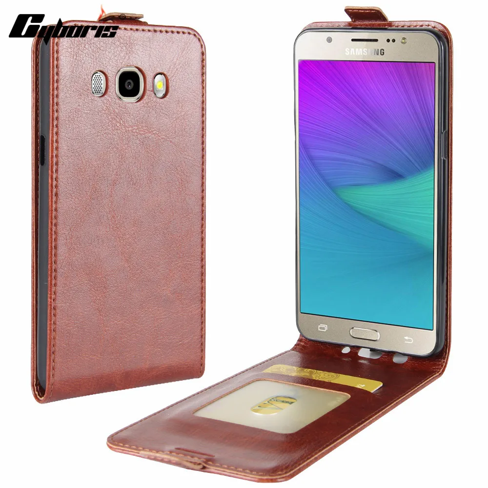 

Cyboris For Samsung J5 2016 J510 J510F SM-J510F Case Funda Luxury PU Leather Wallet Vertical Cover Phone Flip case Caso Coque