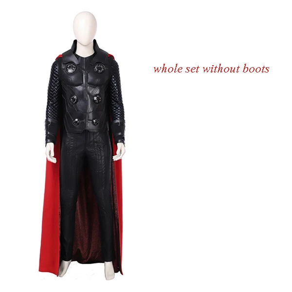 Manluyunxiao Thor Cosplay Marvel Movie Thor Ragnarok Superhero Odinson Outfit Halloween Costumes For Men Adult Plus Custom Made - Цвет: whole without boots