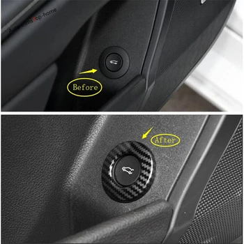

Yimaautotrims Rear Tail Door Button Switch Ring Cover Trim Fit For Cadillac XTS 2015 - 2019 Carbon Fiber ABS Interior Mouldings