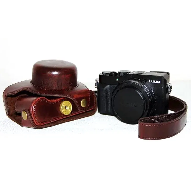 Сумка из искусственной кожи чехол для Panasonic lx100 LUMIX LX100 DMC-LX100 камера с кожаным плечевым ремнем кожаная видео сумка аксессуары