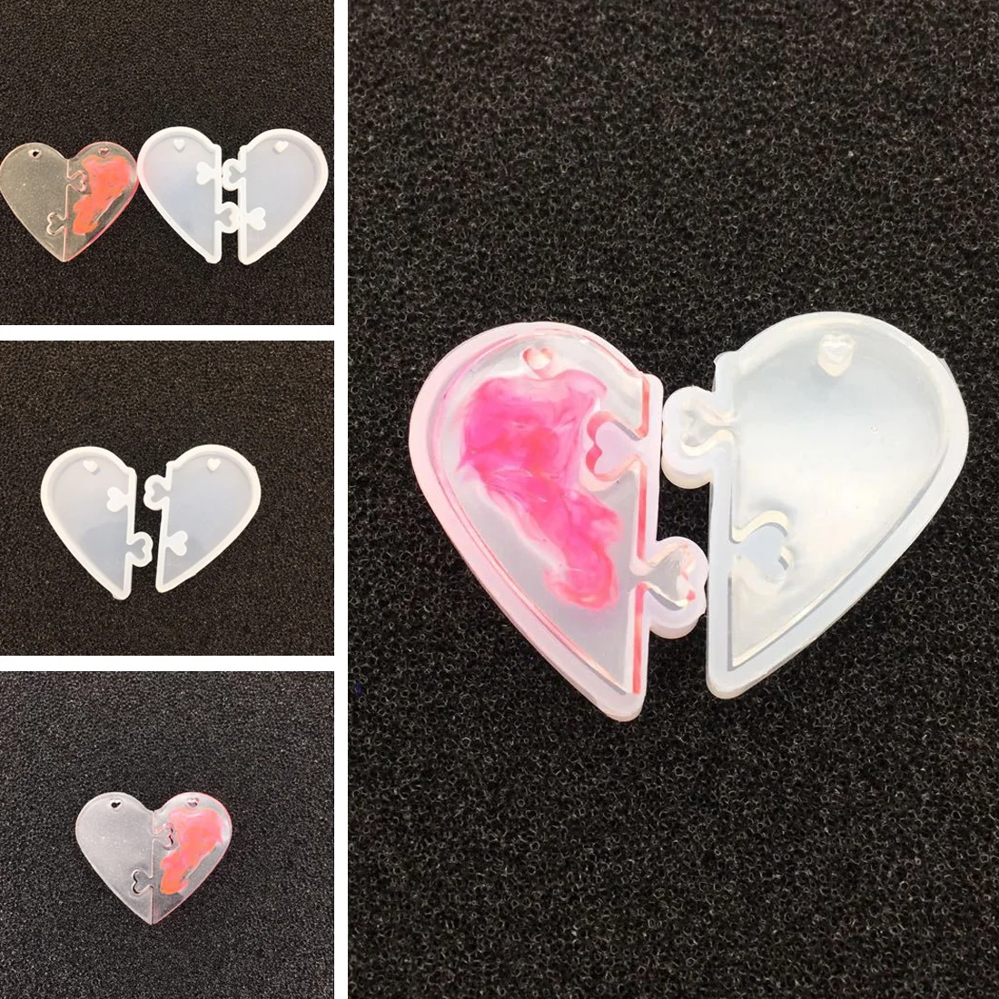 

DIY Heart locks for lovers Pendant Jewelry Tools Liquid Silicone Mold Epoxy Resin Mould epoxy resin for jewelry making epoxy res