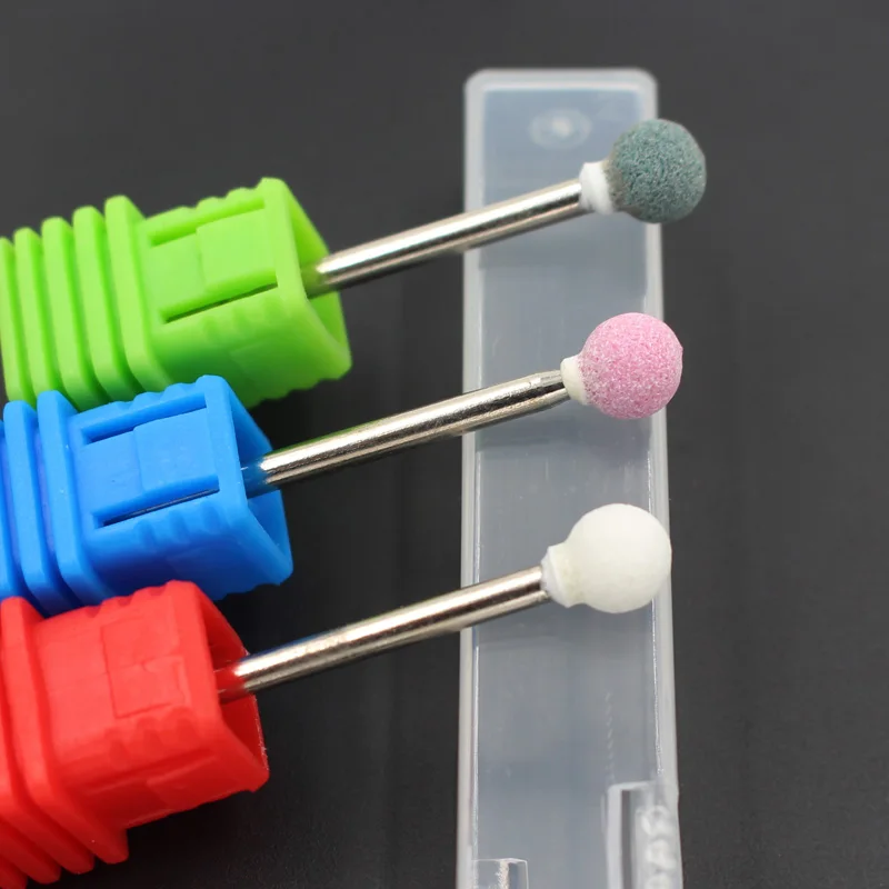 

1 Pcs Ceramic Stone Burr Nail Art Drill BitsProfessional Spherical Manicure Electric Drill Machine Accessory Pedicure Art Tools