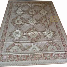 9'x12 Французский Aubusson ткань ковры ручной работы ручной Aubusson ковры шерсть материал ковры