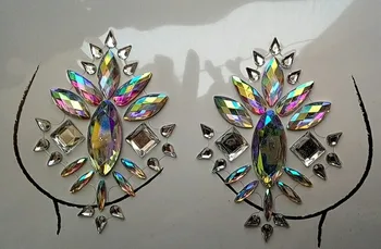 

Handpicked Glitter Tattoo Sticker Boho Body Decor Sticker Bindi Sticker Can Be Stick On Self Adhesive Gems Chest Tattoo Sticker
