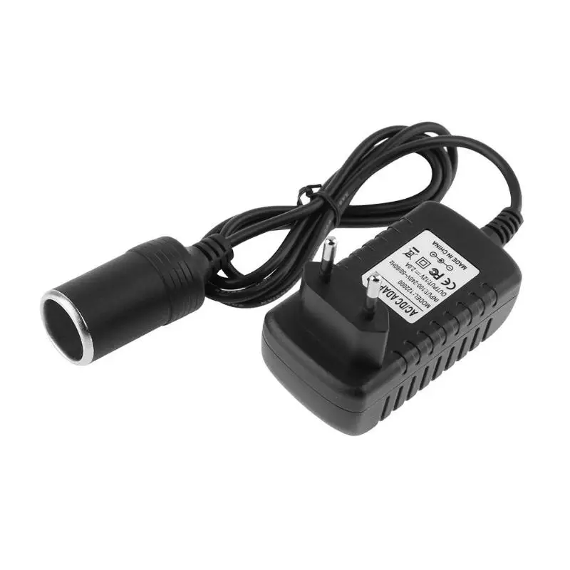 

Mini 2A 110/220V AC to DC 12V 24W Car Cigarette Lighter Switch Power Supply Chargering Adapter Socket Charger New