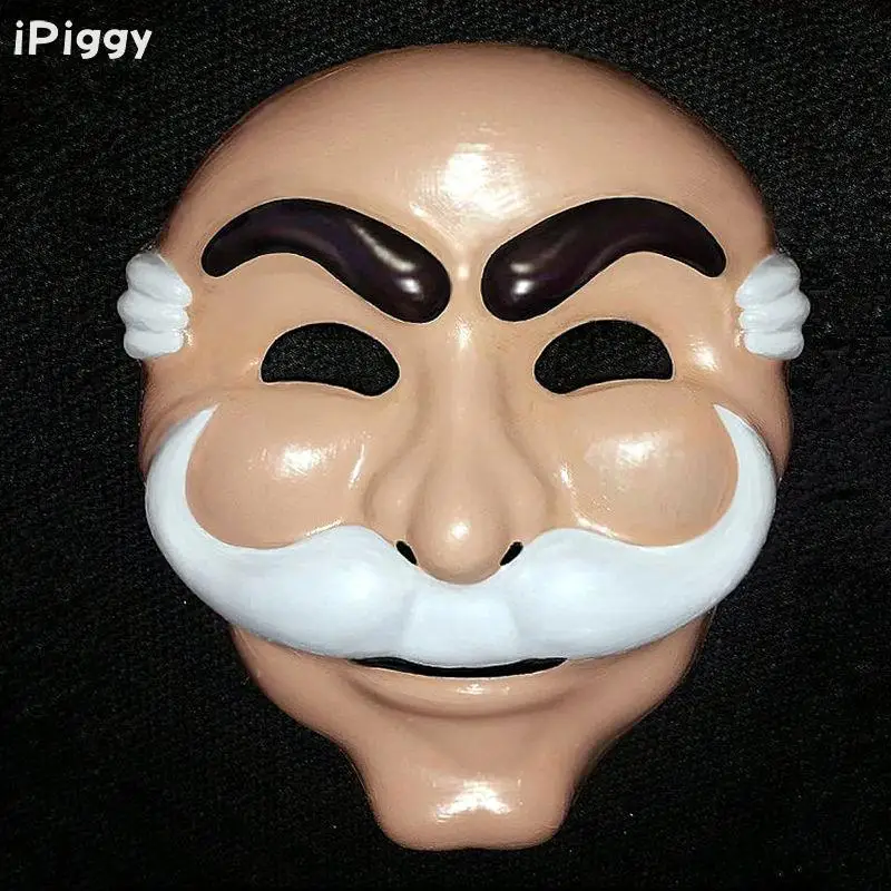 

iPiggy Mr. Robot Fsociety Mask White Anonymous Team Evil Hacker Group V Vague Recollection Anonymous in Entertainment TV