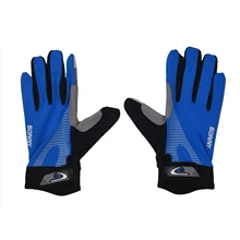 1 pair Cycling Motorcycle Gloves Ice Lycra High Elastic Breathable Silicone Non-Slip, Full Finger Outdoor Sports Gloves