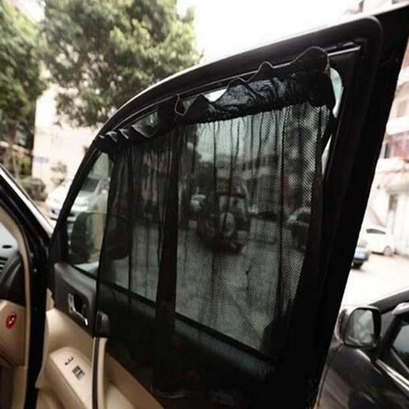 VEHEMO 2 шт. автомобильный козырек от солнца на боковое окно занавеска с присоской 52x75 см автомобильный оконный чехол автомобильные аксессуары