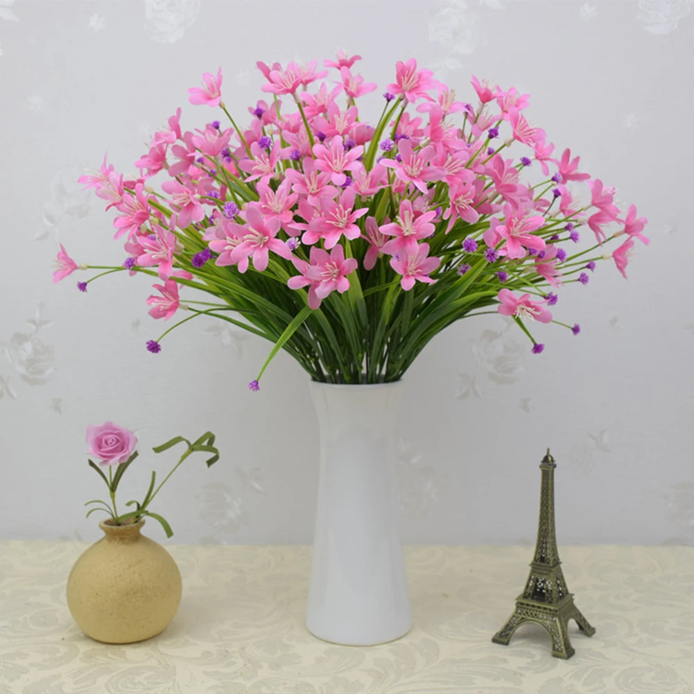 Искусственные цветы для дома, улицы, свадьбы, дома, офиса, украшения, праздничный интерьер, шелковые искусственные орхидеи, цветы