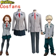 Аниме Boku no Hero Academy Midoriya Izuku Bakugou кацуки OCHACO URARAKA Косплей Костюм мой герой Academy школьная форма