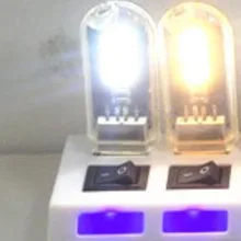 New Arrival 1pc Mini USB 3LEDs Night Light 5V Bulb Cold/Warm Light Lamp for Reading Gadget Notebook Power Bank Computer Laptop