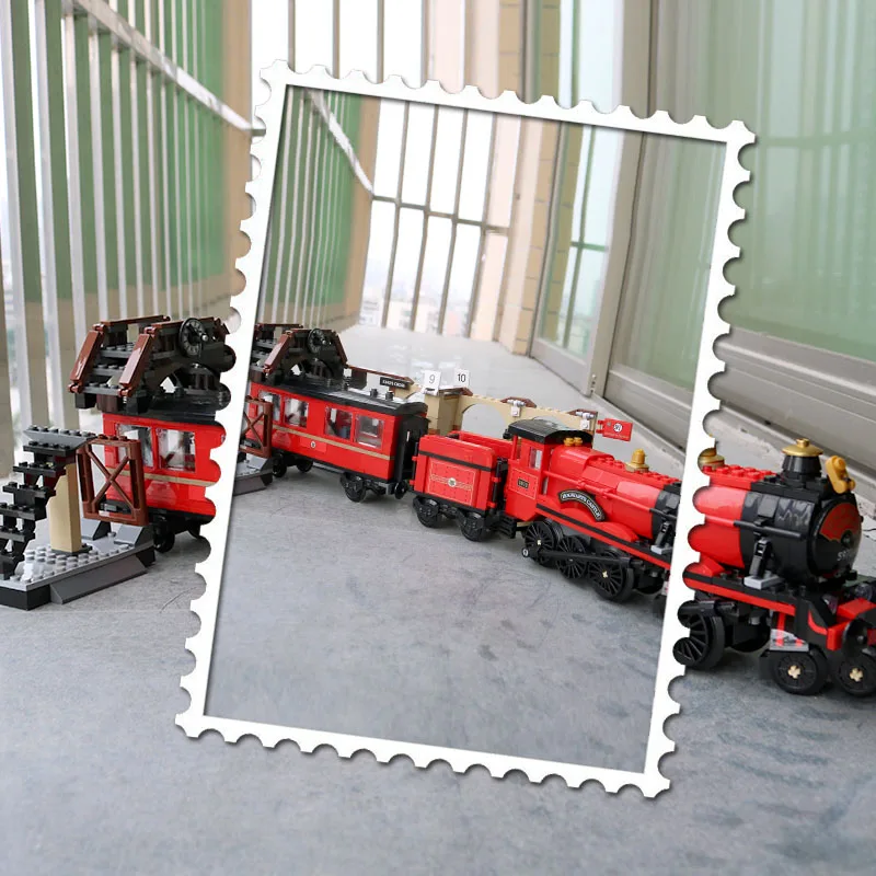 16055 Гарри Magic Potterer Хогвартс Express legolyes 75955 поезд игрушечные лошадки Строительный