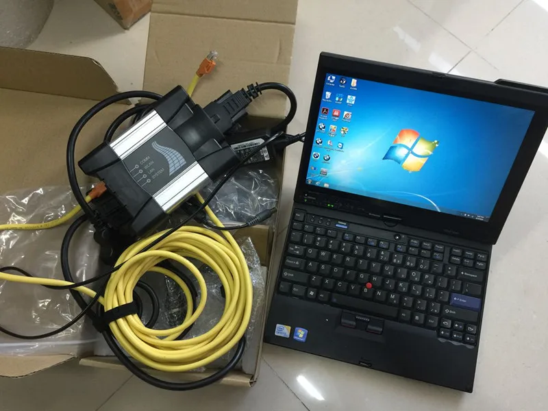  Top OBD scanner ICOM nächsten für bmw mit touch screen Laptop x200t + 201912 WIN7 SSD für BMW Hohe 