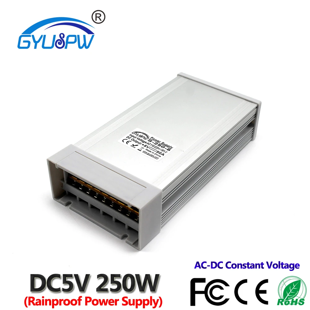 

Rainproof Switching Power Supply DC5V 250W 300W 350W Power Source Driver Transformer 110V 220V AC DC SMPS For Outdoor Led Light