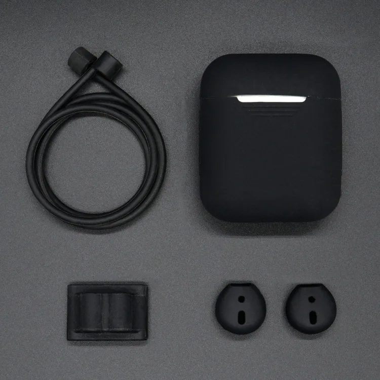 Airpods case 1 airpods earbuds силиконовый чехол Anti-lost rope комплект из четырех предметов