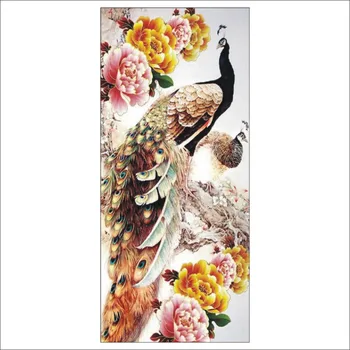 

5D DIY Diamond Painting Colorful Peony Peacock Diamond Mosaic Embroidery Home Decoration Mural Gift T316