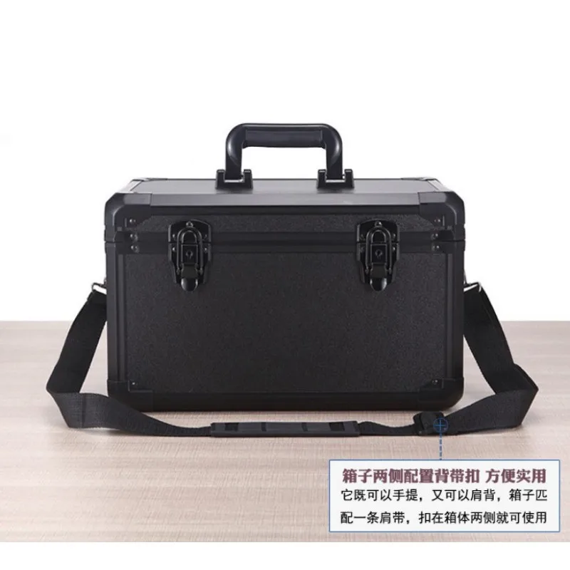 

370x220x210mm Aluminum alloy tool box Portable suitcase File box instrument box Impact resistant safety case Storage Case