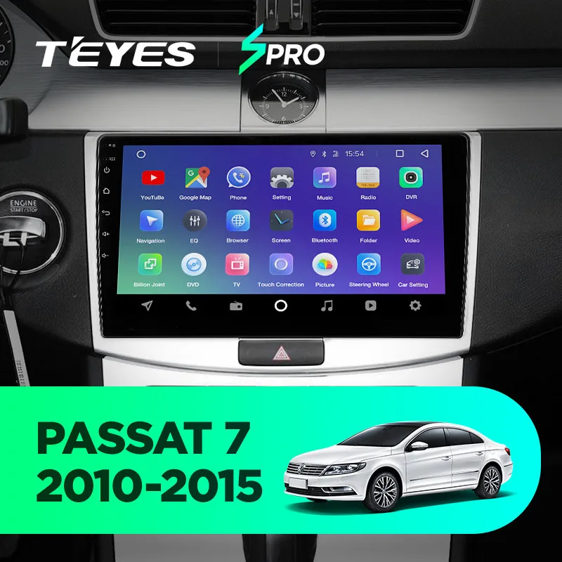 Perfect TEYES SPRO For Volkswagen Passat 7 B7 2010 2011 2012 2013 2014 2015 Car Radio Multimedia Video Player Navigation GPS Android 8.1 2