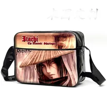 Мода Наруто Саске косплей школьный Studnet PU сумка на плечо мультфильм сумки-мессенджеры