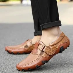 Мужская повседневная обувь, большие размеры 38-46, Мужская зимняя обувь на меху, черная, коричневая прогулочная обувь для мужчин, удобные
