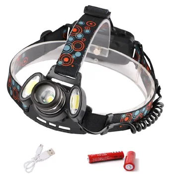 

Sanyi XML T6 LED Headlamp Headlight 4 Modes Tactical Flashlight USB Charging Torch Zoomable Head Torch Biking Hunting Lantern