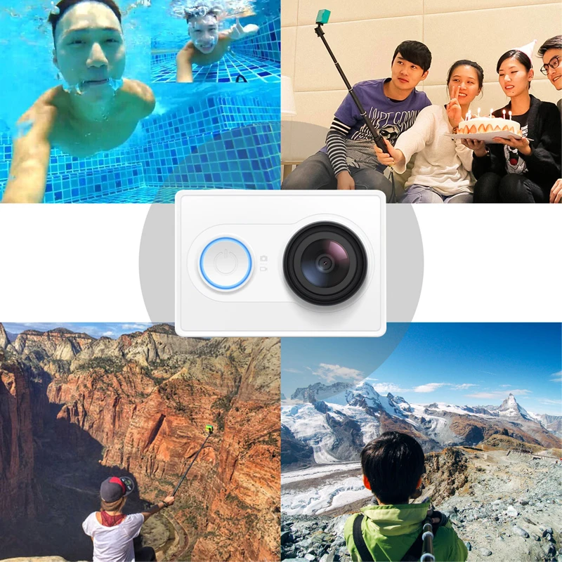 [International Edition]XIAOMI Xiaoyi YI Action Camera WiFi BT4.0 16MP 3D Noise Reduction 60FPS Ambarella A7LS Sports Camera 