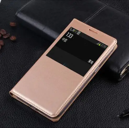 G530 флип-чехол с окошком для экрана для samsung Galaxy Grand Prime SM G530H G531 G531H G531F кожаный чехол-кошелек для телефона - Цвет: Gold