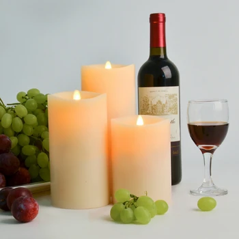 

Ksperway 360 wave flameless LED candle sets with timer remote blowing control