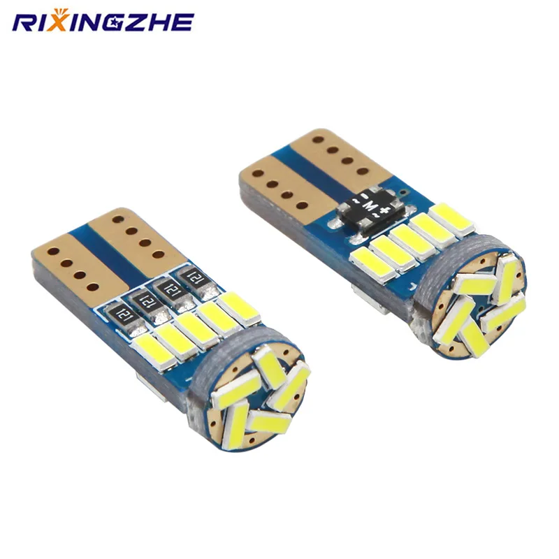RXZ 10 шт. T10 светодиодный W5W светильник 3014 SMD 168 194 автомобильные аксессуары лампа для