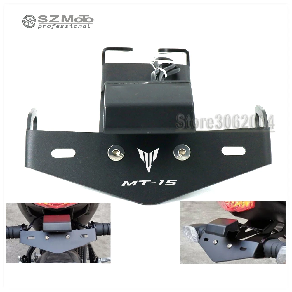 

For YAMAHA MT15 MT-15 MT 15 2015-2018 2017 Motorcycle Tail Tidy Fender Eliminator Registration License Plate Holder Frame