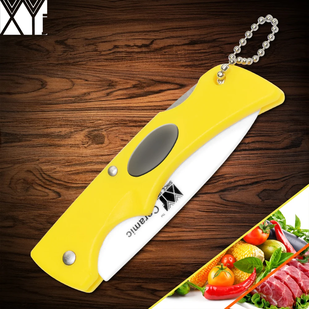 XYJ Brand Ceramic Folding Utility Knife Sharp Outdoor Kitchen Knife