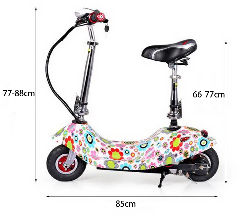 Top 261022/Electric scooter / mini electric car / portable small battery car / folding electric bicycle/Stainless steel pedal 6