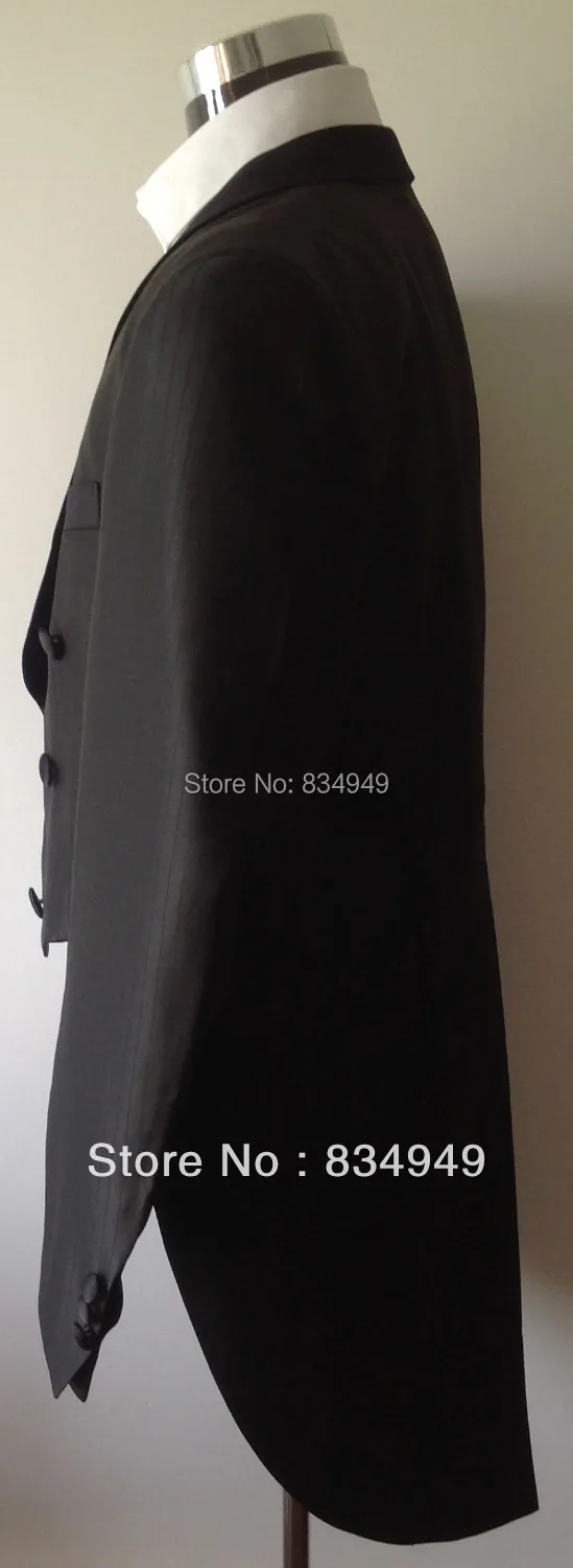 Bespoke Made-to-Measure Black Pinstripe Tailcoat | Custom Tailored Tuxedo & Men's Suits for Wedding Formal Attire Suits For Men