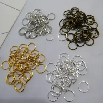 

Wholesale 5000pcs Rhodium Jewelry Making Open Single Loops Jump Rings & Split Ring DIY Necklace Jewelry Accessories Connection