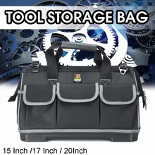 15/17/20 сумка для инструментов размером Оксфорд с несколькими карманами, Водонепроницаемый большой Ёмкость сумка для аппаратные средства сумка для хранения электрик Toolbag чехол