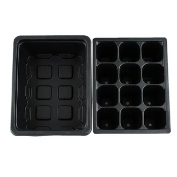 

5pcs 12 Cells Hole Nursery Pots Plant Germination Grow Box Tray Insert Propagation Seeding Case Flower Pot Plug Plant Trays