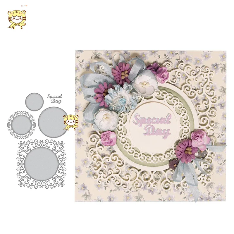 

BM TYFM Flower Decoration Frames Metal Cutting Dies knife mold Scrapbook Paper Craft Decoration dies scrapbooking DIY paper card