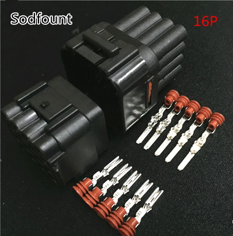 

1 sets Kit 16 Pin Way Waterproof Electrical Wire Connector Plug auto connectors