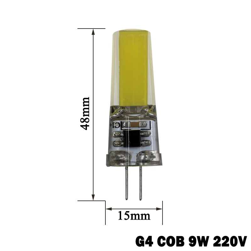 G4 G9 LED COB bombilla 9 W Bombillas LED Sillcone luces 220 V para la alta calidad decoración iluminación del hogar G4 G9 LED COB bombilla 9 W Bombillas LED Sillcone luces 220 V para la alta calidad decoración iluminación del hogar