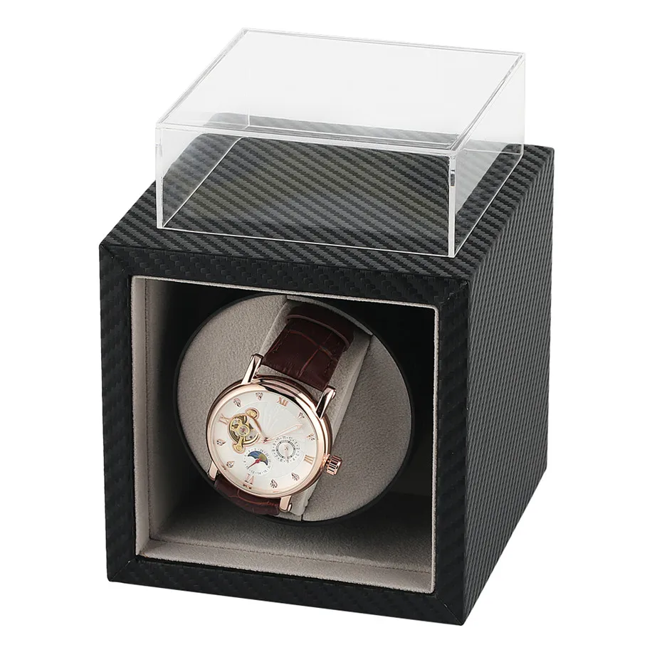 С автоматическим заводом часов мотор шейкер держатель для хранения часов обмотки Коробки для механические с автоподзаводом наручные часы US/UK/AU/штепсельная вилка европейского стандарта