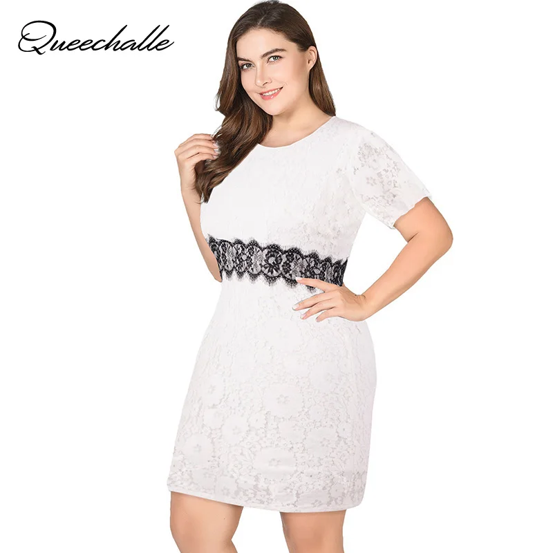 White sheath summer dresses plus size stores