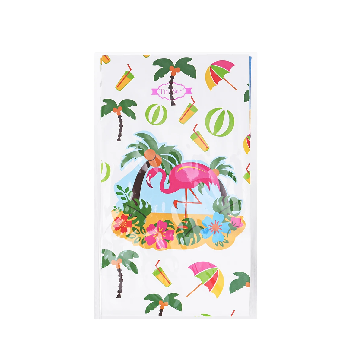 12 шт. Гавайские бумажные подарочные пакеты летние праздничные ...