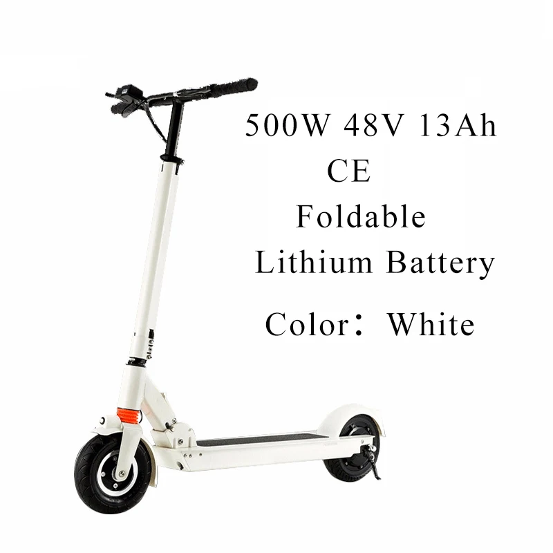 350 Вт 8 дюймов 36 В 48 В внедорожный электрический скутер Adulto мощный Ховерборд Электрический скейтборд CE Ruimas Складная литиевая батарея - Цвет: 48V 13A White