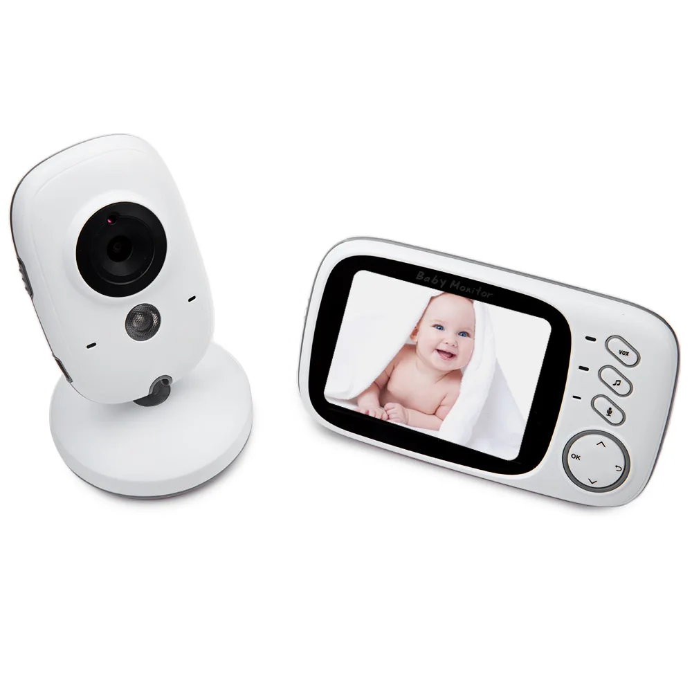 VB603 EU plug VB603 детский монитор 2,4 ГГц 3,2 дюймов ЖК-дисплей беспроводной babyfoon монитор ночного видения контроль температуры XF808 3,5 дюймов камера - Цвет: VB603 EU plug